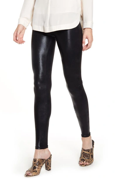 Hue Body Gloss Leggings In Black