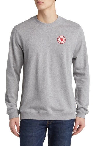 Fjall Raven 1960 Logo Badge Sweatshirt In Grey-melange