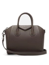 Givenchy Antigona Small Grained-leather Bag In Grey