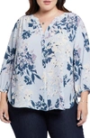 Nydj Semisheer Pintuck Blouse In Valley Faire