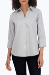 Foxcroft Paityn Non-iron Cotton Shirt In Silver