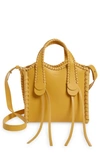 Chloé Small Mony Suede Tote In Honey Gold 746