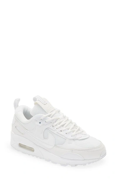Nike Air Max 90 Futura Sneaker In White/ White/ White/ White