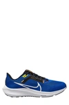 Nike Air Zoom Pegasus 40 Running Shoe In Blue/ White/ Black/ Sundial