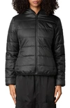 Save The Duck Laila Faux Fur Lined Reversible Recycled Polyester Puffer Jacket In Black