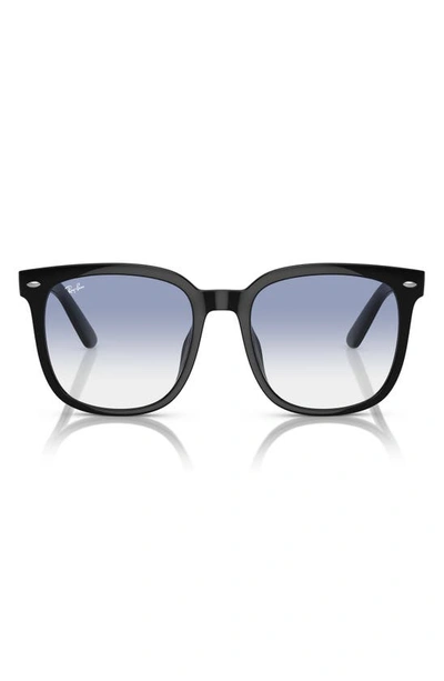 Ray Ban 57mm Gradient Square Sunglasses In Black