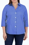 Foxcroft Paige Button-up Shirt In Cornflower