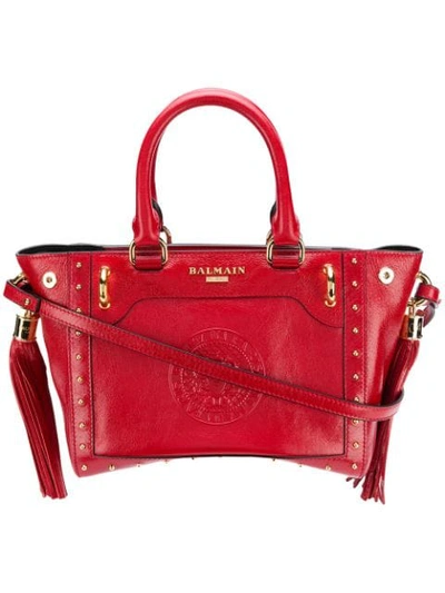 Balmain Mini Tote Bag - Red