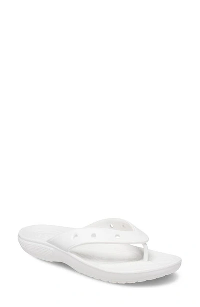 Crocs Classic Flip Flop In White