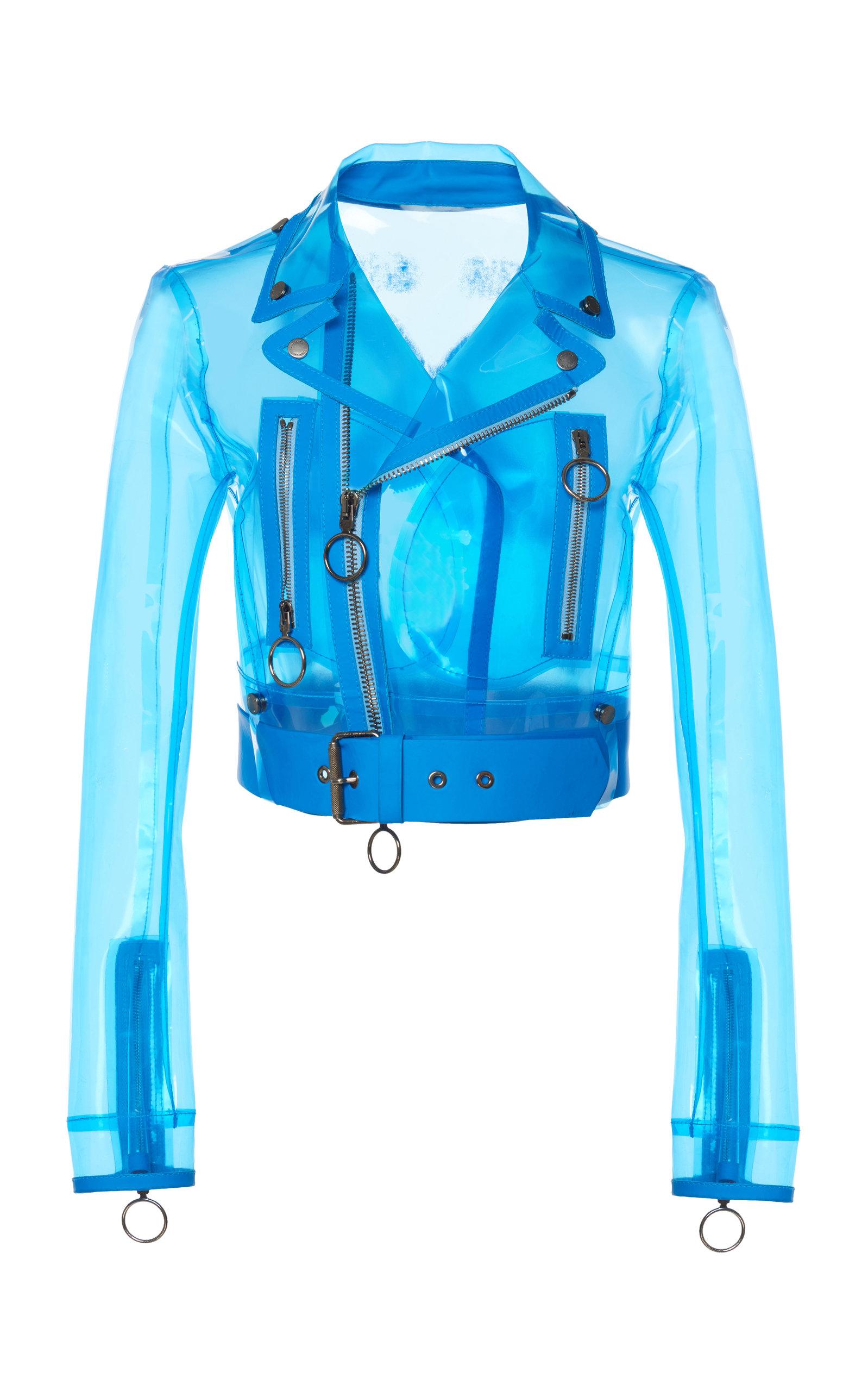 pvc cropped jacket