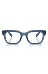 Ray Ban Chad 54mm Rectangular Optical Glasses In Dark Blue