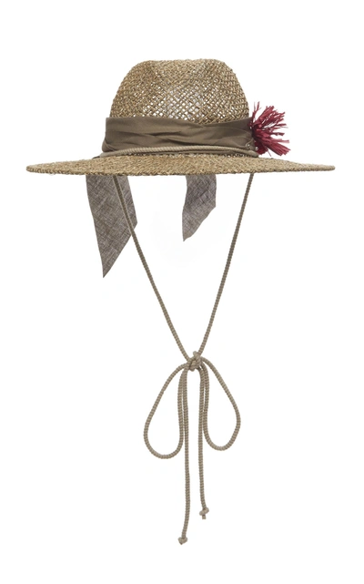 Ruslan Baginskiy Hats Exclusive Straw Fedora In Neutral