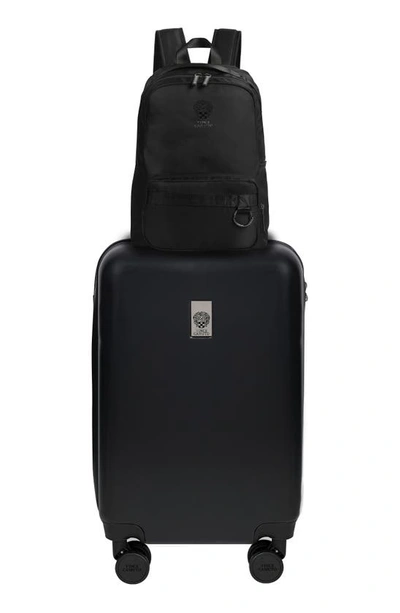 Vince Camuto Ayden Carry-on Luggage With Backpack In Black