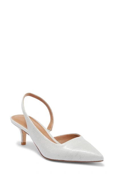 Nordstrom Rack Peggy Slingback Pump In Silver Metallic