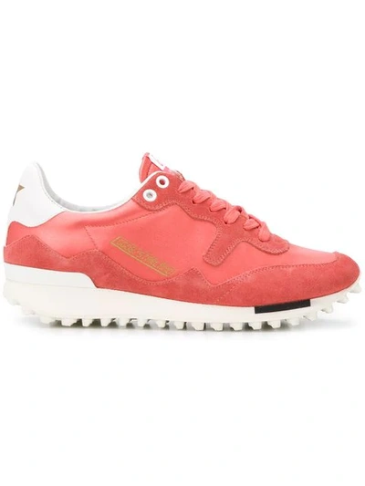 Golden Goose Starland Suede Raised-sole Low-top Trainers In Pink