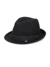 Block Headwear Wool Fedora In Black