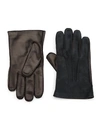 Portolano Cashmere-lined Leather Gloves In Black Chinchilla