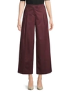 Valentino Wide-leg Cropped Cotton Pants In Beige
