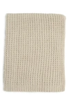 Northpoint Waffle Knit Throw Blanket In Linen