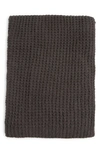 Northpoint Waffle Knit Throw Blanket In Black