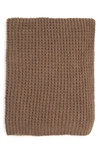 Northpoint Waffle Knit Throw Blanket In Saddle