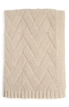 Northpoint Herringbone Knit Throw In Pink