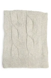 Northpoint Luxury Sweater Knit Throw In Oatmeal