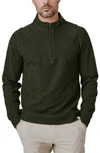 7 Diamonds Generation Quarter Zip Top In Dark Khaki