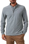 7 Diamonds Generation Quarter Zip Top In Grey