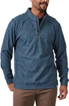 7 Diamonds Generation Quarter Zip Top In Navy