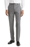 Zanella Devon Wool Straight Leg Pants In Lt Grey
