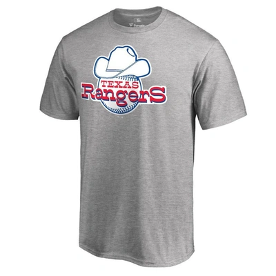Fanatics Branded Ash Texas Rangers Cooperstown Collection Forbes T-shirt