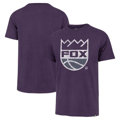 47 ' De'aaron Fox Purple Sacramento Kings Player Logo T-shirt