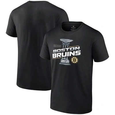 Fanatics Branded  Black Boston Bruins 2023 Presidents' Trophy T-shirt