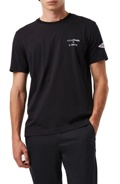 Alphatauri Gender Inclusive Graphic T-shirt In Black
