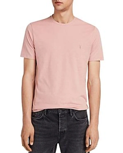 Allsaints Brace Tonic Slim Fit Crewneck T-shirt In Crepe Pink
