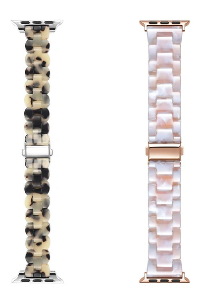 The Posh Tech 2-pack Resin Apple Watch® Watchbands In Neutral