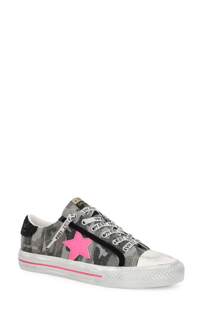 Vintage Havana Alive Camo Sneaker In Camo Pink Star