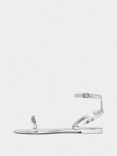 Donna Karan Mona Jelly Sandal In Silver