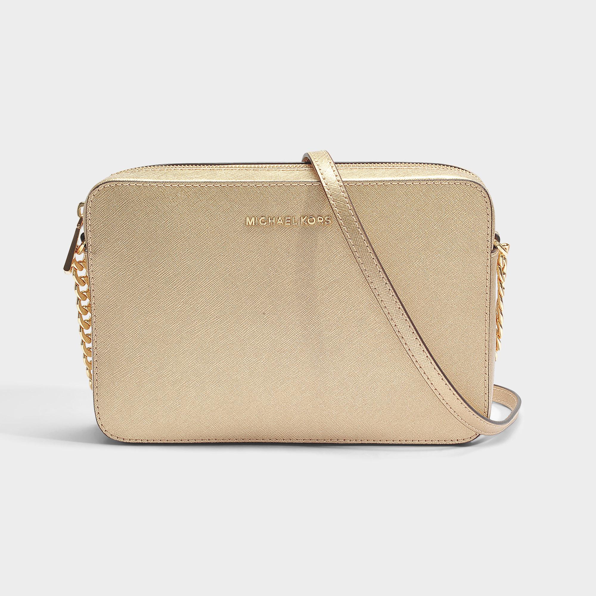 michael kors gold crossbody