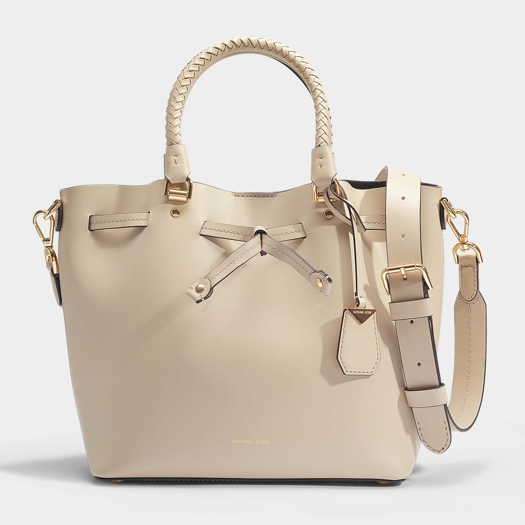 michael kors cream tote bag