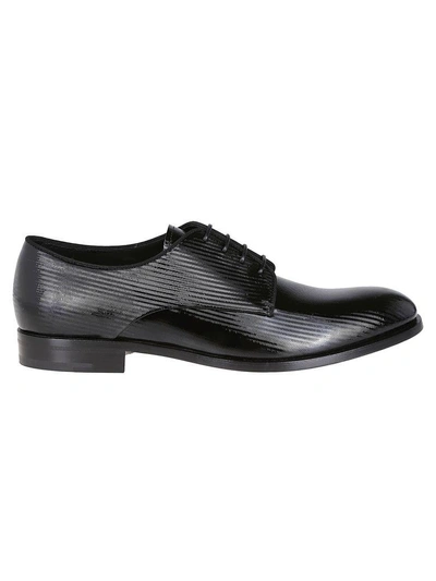 Giorgio Armani Classic Oxford Shoes In Black