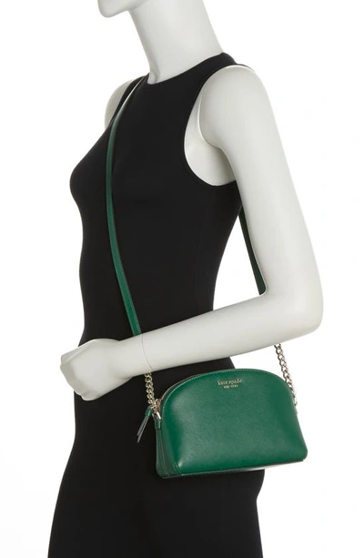 Kate Spade Hilli Leather Crossbody Bag In Deep Jade