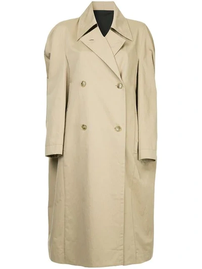 Ll By Litkovskaya Catherine Trench Coat In Brown