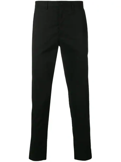 Mcq By Alexander Mcqueen Cropped Tapered Trousers In Black