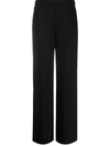 P.a.r.o.s.h Parosh Flared Tailored Trousers In Black