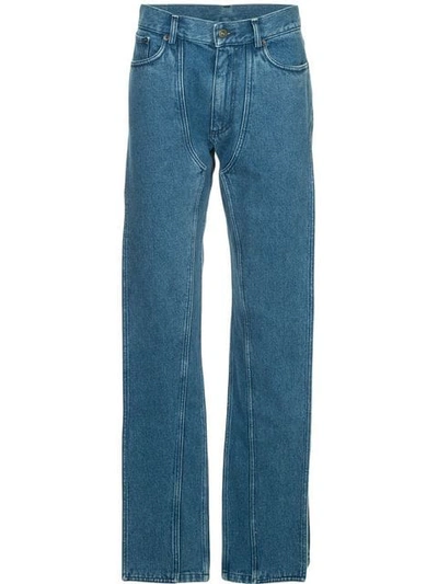 Y/project Gerade Jeans In Blue