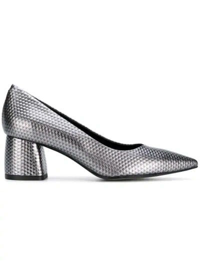 Pollini Pointed Heel Pumps In Grey