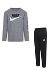 Nike Kids' Sportswear Futura T-shirt & Joggers Set In Black