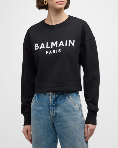 Balmain Paris Sweatshirt In Black